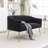 Upholstered Faux Fur Loveseat-1108305442-1108305443