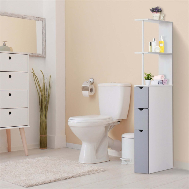 Armoire de rangement pour salle de bain, Blanc