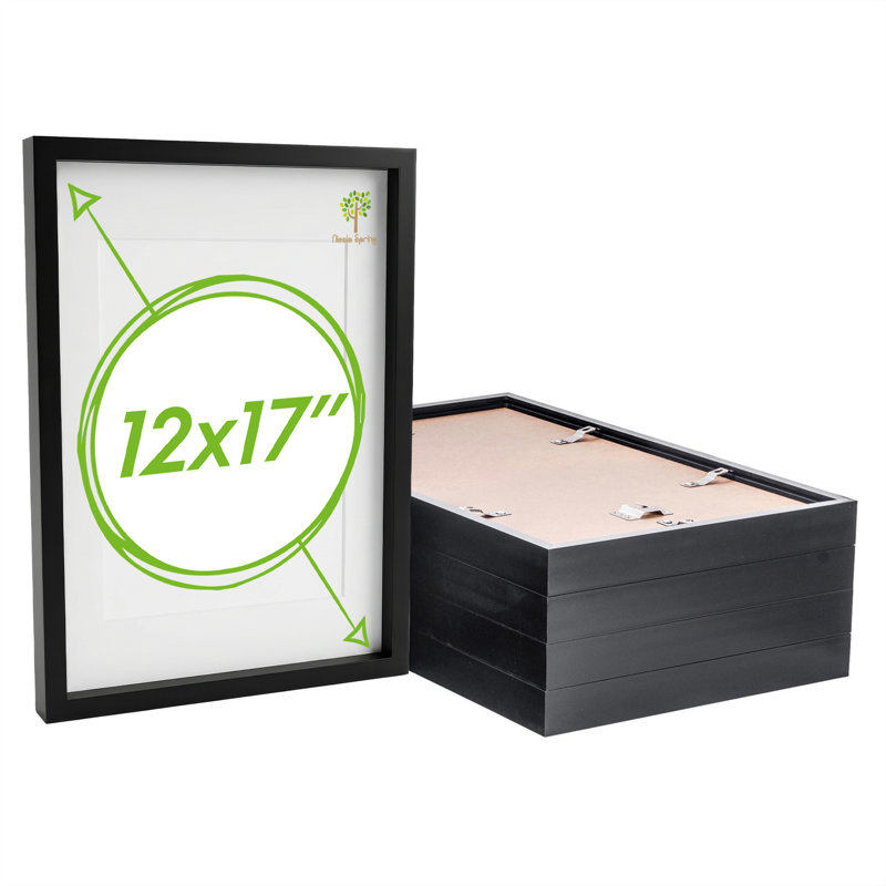 12" x 17" Plastic Box Frame, Black
