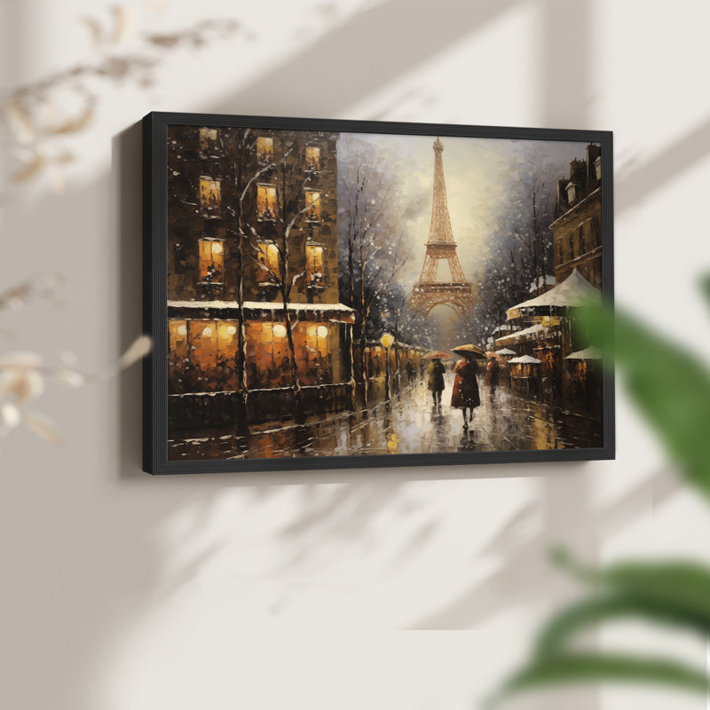 Chirstmas Art-CCCXIX -Framed Print - Restickable, Noir, noir, noir, noir, H 16 po x l 20 po