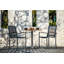 Avanti Teak Stainless Steel Outdoor Round Pedestal Table-1353656249