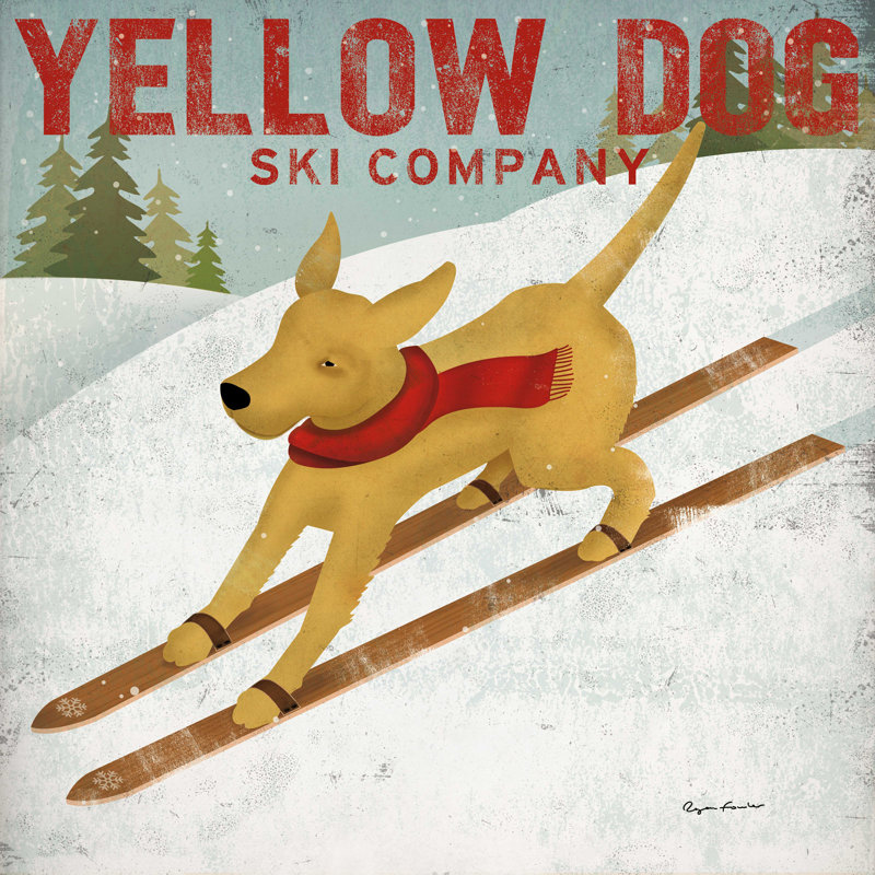 Yellow Dog Ski Co, H 30 po x l 30 po