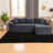 Compression Cloud Sectionals, Corduroy L Shape Modern Home Seating