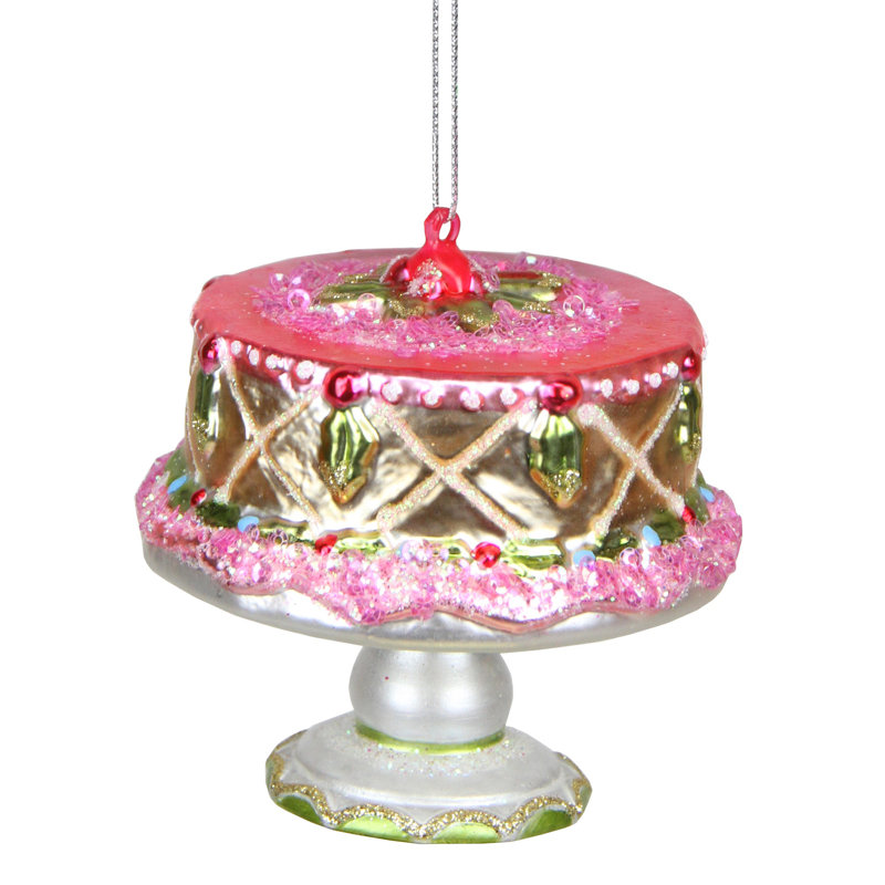 Ornement de Noël en forme de gâteau 3 po
