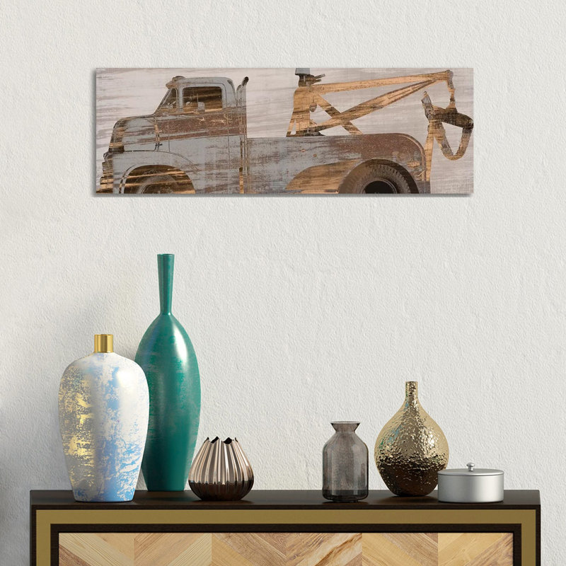 Trucks Curve by PI Studio - Wrapped Canvas Panoramic Painting, 30.48 cm H x 91.44 cm W x 1.91 cm D