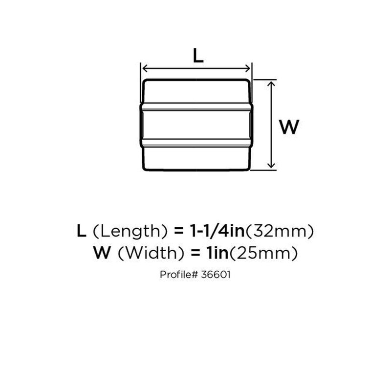 Poignée Davenport, 1 1/4", Bronze huilé
