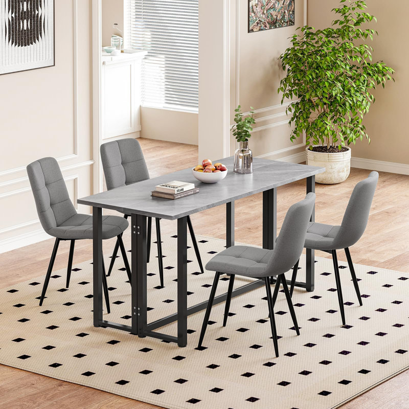 4 - Person Dining Set, Grey