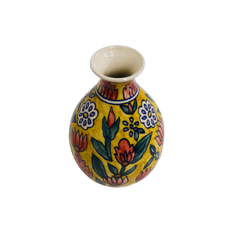 Vase en céramique multicolore Home & Manor
