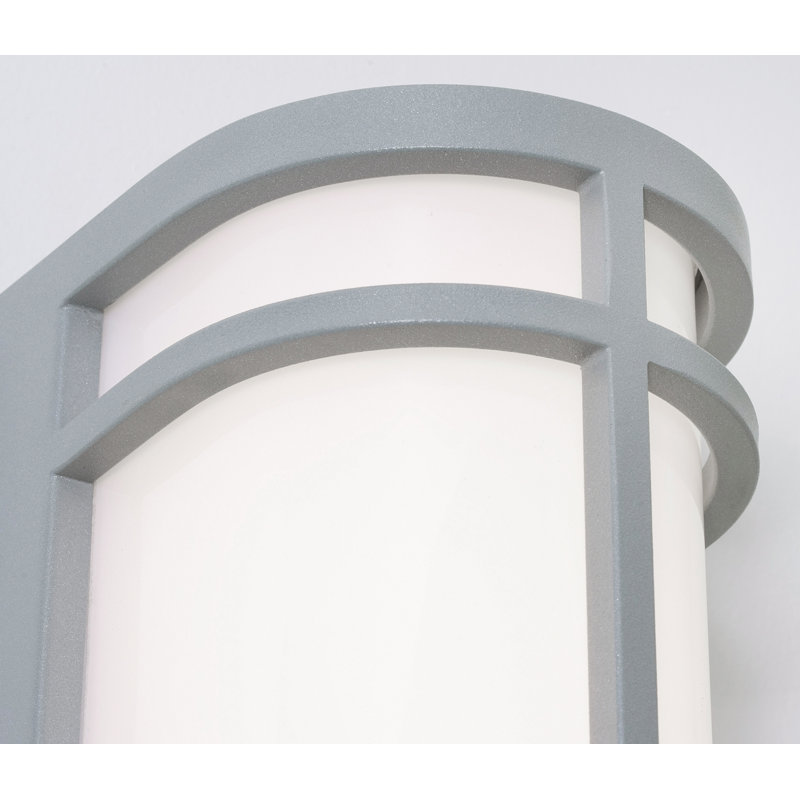 Hyler LED Outdoor Sconce, Textured Grey, 24" H x 6" W x 5.50" D
