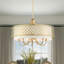 Lustre à six lumières avec abat-jours cylindrique Mance-223302823