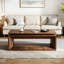 Table basse à plateau relevable 43,3 po en bois massif avec rangement caché-659366083