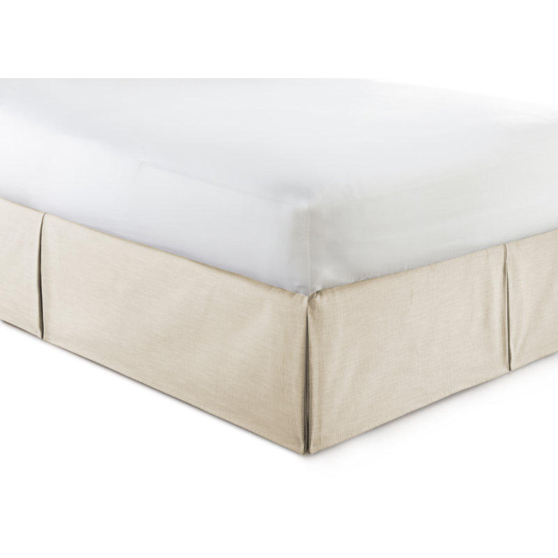 Cambric 15" Bed Skirt, King, Natural