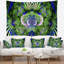 Tapisserie florale verte, féerique et magique-28496804
