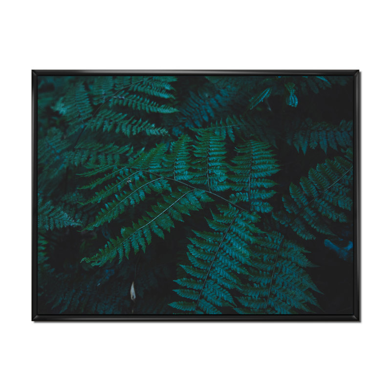 Brownies vert foncé - photographie sur toile, H 16 po x l 32 po, Cadre flottant noir