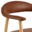 75.5cm H Upholstered Armchair in Brown