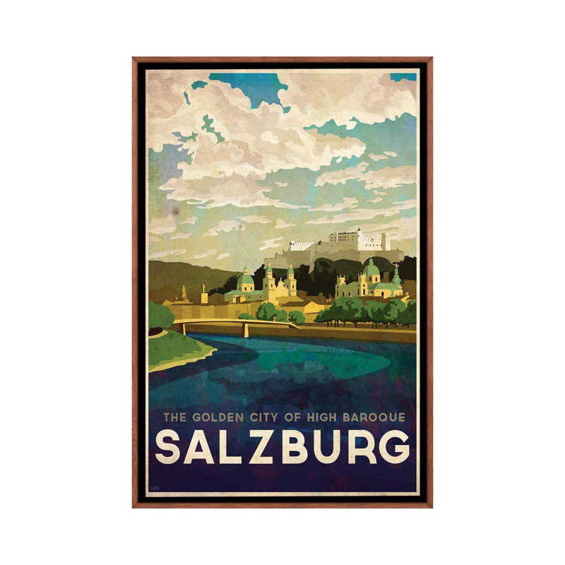 Austria-Salzburg by Missy Ames - Print on Canvas, Brown, 101.6 cm H x 66.04 cm W