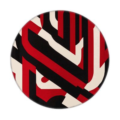 Crimson Depths Indoor And Outdoor Area Rug