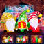 Décorations d'extérieur gonflables de Noël 6 pi, gnomes de Noël gonflables, décorations de jardin avec lumières DEL intégrées pour les fêtes de fin d'année