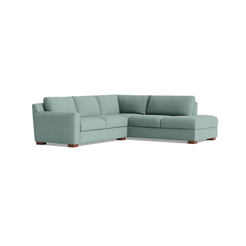 Catalina Sectional, Performance Weave - Spa, Right Hand Facing