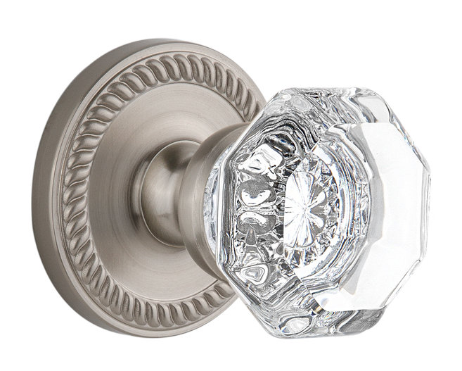 Figurine Grandeur Newport Rosette, Nickel satiné