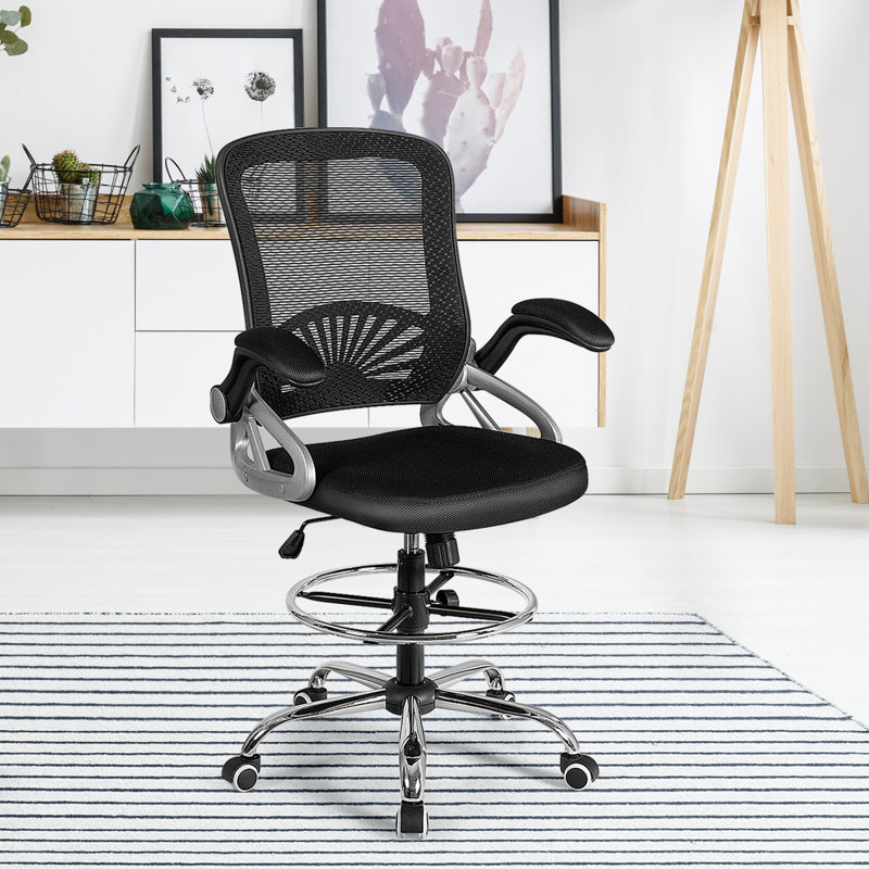 Inbox Zero Franktown Mesh Drafting Chair