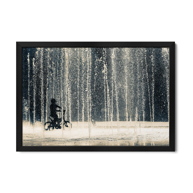 «Ride Through The Drops», affiche encadrée par Ehsan Razzazi, H 16 po x l 24 po