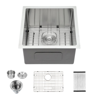 15'' L Single Bowl Stainless Steel Kitchen Sink
