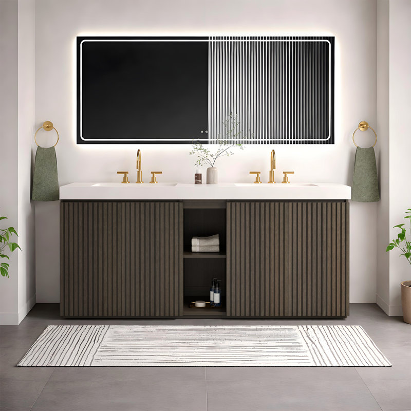 Meuble-lavabo double 72 po Modern
