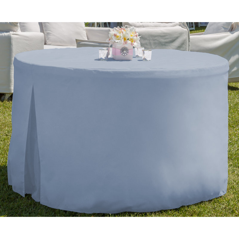 Tablevogue Round Table Cover, 30" L x 30" W, Dark Blue