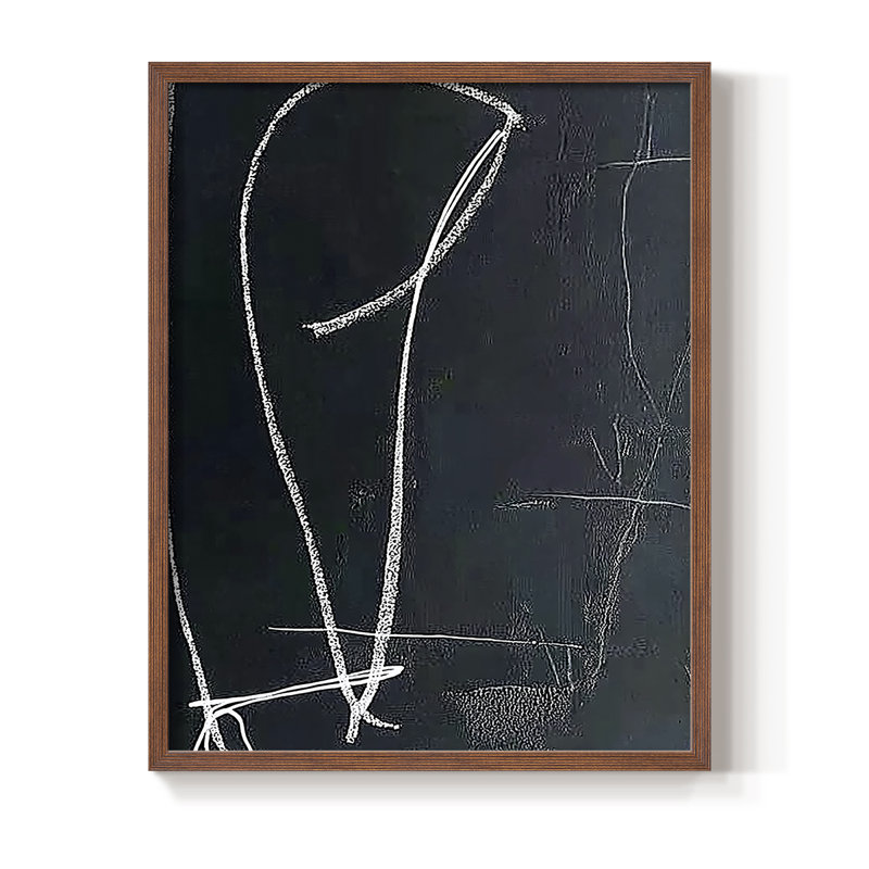 "ABSTRACT Series DCXV" par J Paul, H 11 po x l 9 po, Noyer