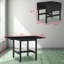 Table de salle à manger pliante en bois massif avec abattants pour un gain de place et une utilisation polyvalente à la maison