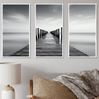 Quam - ensemble d'art mural en toile Coastal Pier