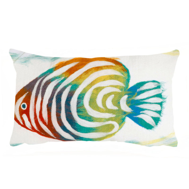 Vision III Rainbow Fish Lumbar Pillow