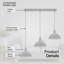 Labeeba 3 - Light Kitchen Island Pendant-1621056870