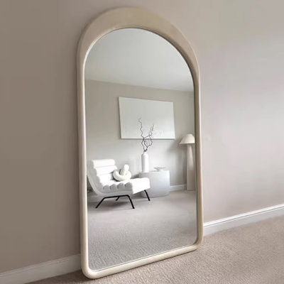 Half-circle Manufactured Wood Full Length Mirrors