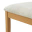 Chaises de salle à manger 2 pièces scandinaves modernes, dossier en bois courbé avec siège en tissu gris, finition pour la salle à manger et un appartement, facile à assembler - brun clair-131378371
