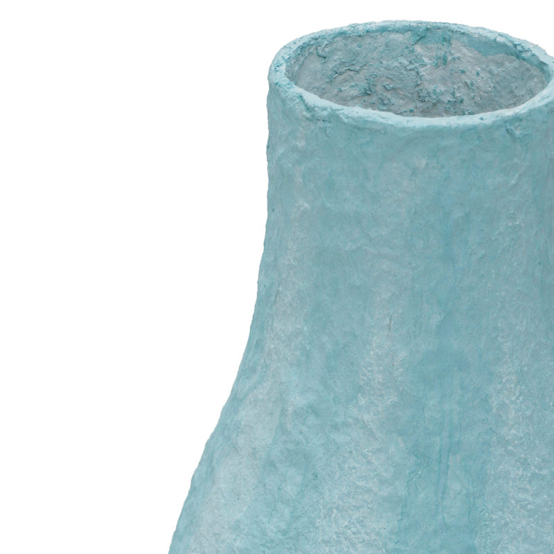 Vase Cotton Mache en bleu nuageux