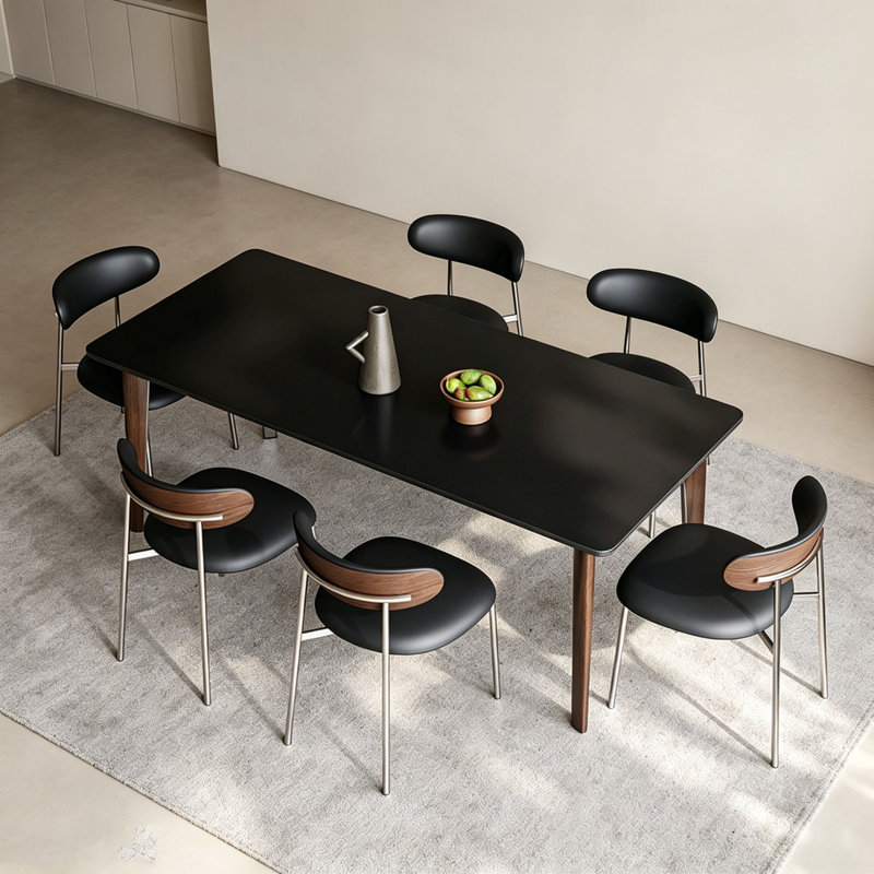 Table de salle à manger Nordic, 7, 29.5" H x 63" W x 31.5" D