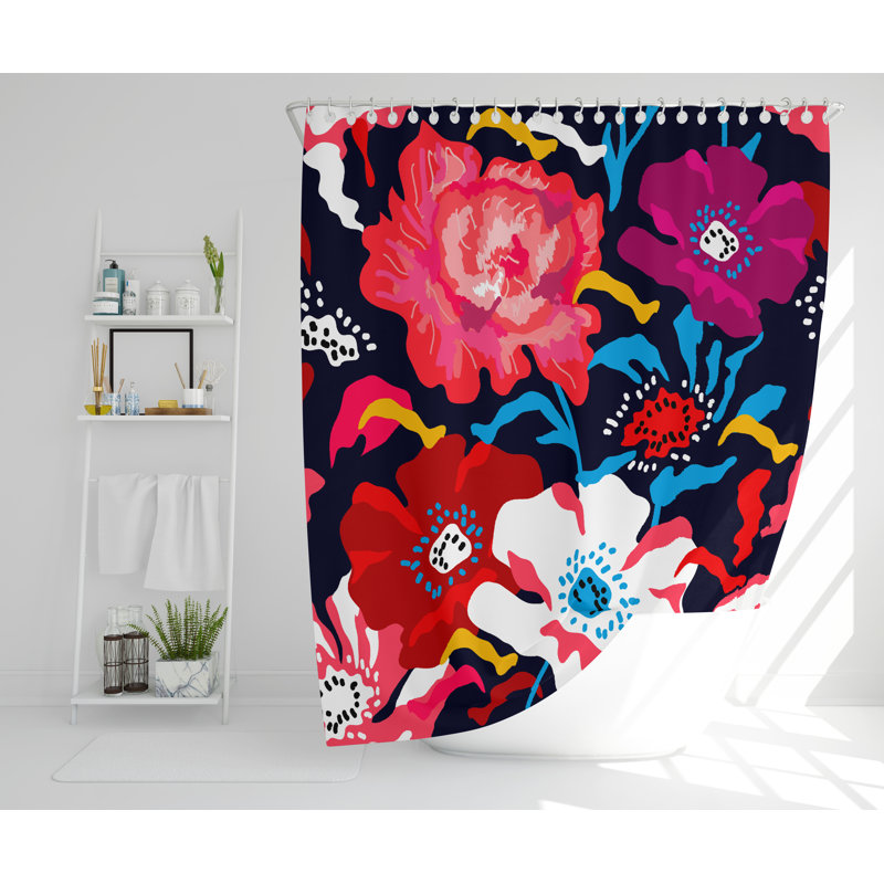 Griswalda Polyester Shower Curtain Set, 168cm H x 168cm W
