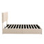 Beige Upholstered Queen Bed With Hidden Storage Compartment Size Hydraulic Upholstery And Frame-1423188188-1423188131