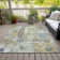 Machine Washable Indoor/Outdoor Husby ACN2212 Abstract Rug