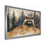 Mignon raton laveur dans la forêt hivernale II - Raton laveur, art mural-2002569843-2045859354
