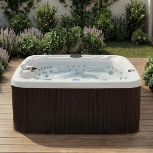 Spa carré à 65 jets pour 7 personnes avec ozoniseur de 230 volts LS600DX de Lifesmart Spas