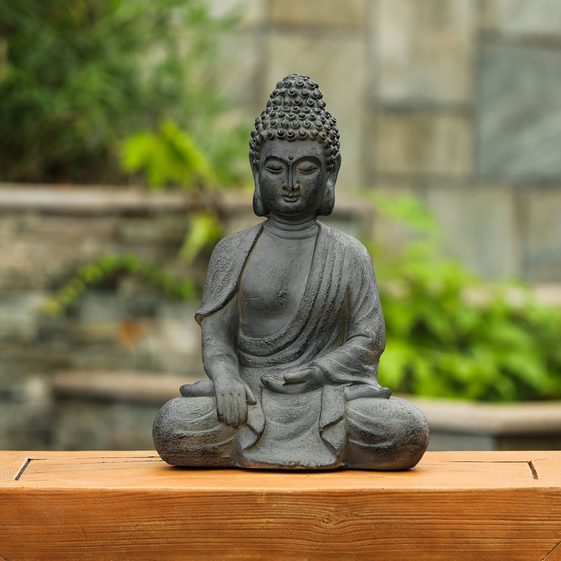 Statue de jardin bouddha illuminé Eslinger