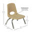 Ensemble de 4 chaises empilables 8 "avec glissières pivotantes-106571739-128757269