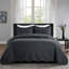 Ensembles de courtepointe en microfibre gaufrée pour grand lit | Couvre-lit de qualité hôtelière-121432093-123141037