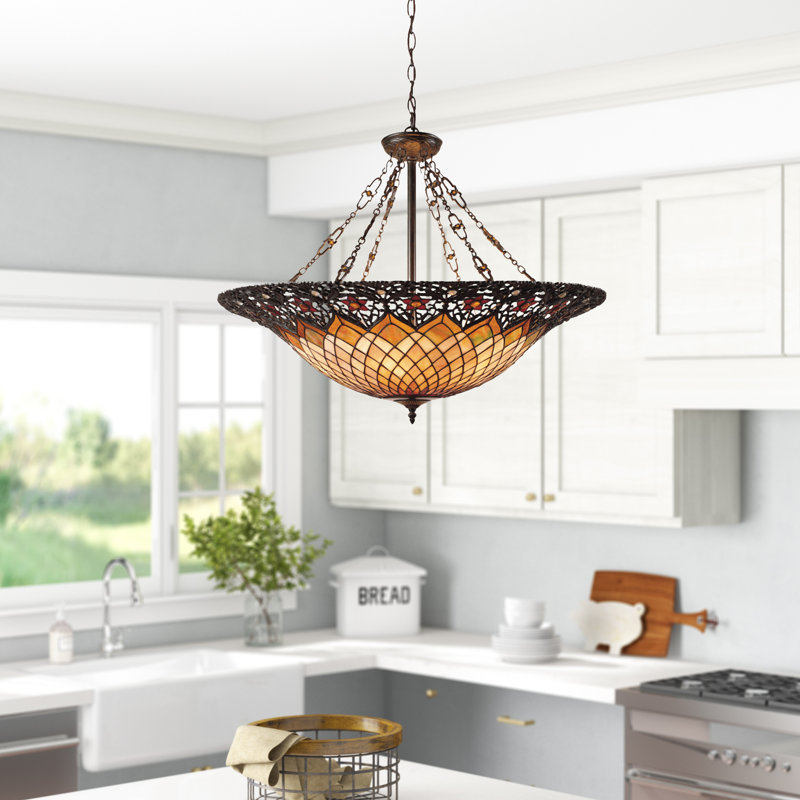Alekya 6 - Light Vintage Bronze Single Pendant