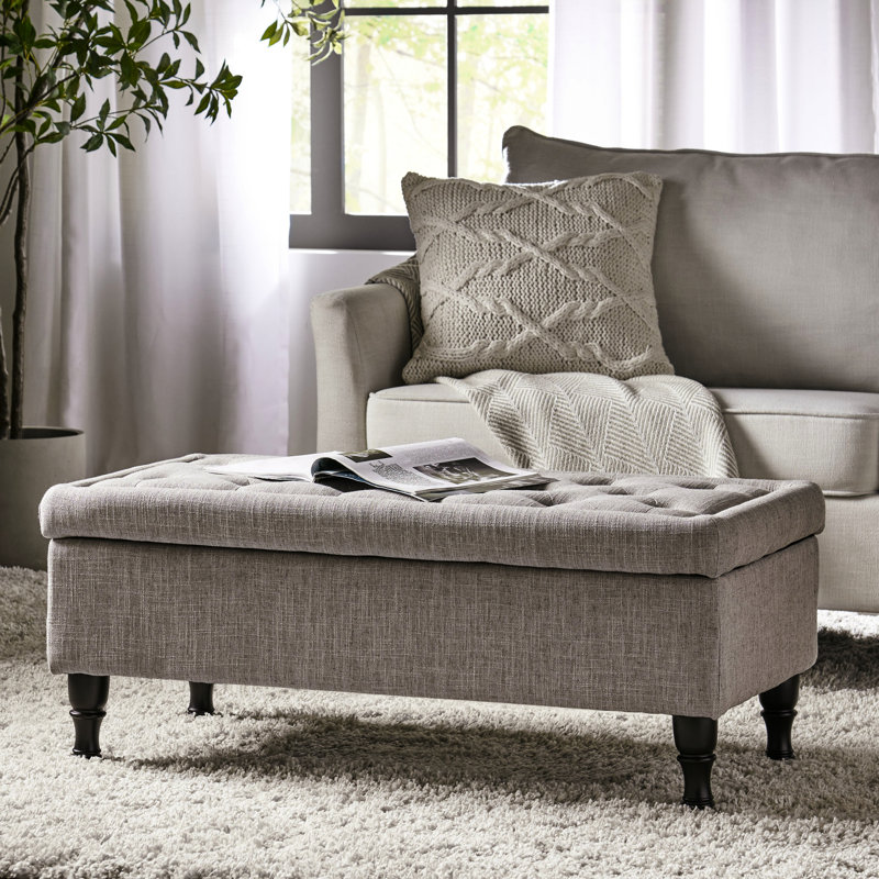 STORAGE OTTOMAN, Gray