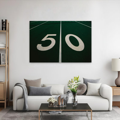 50 Yard Line Of Football Field Contemporary Art