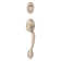 Handleset with Double Cylinder Deadbolt and Door Knob and Rosette